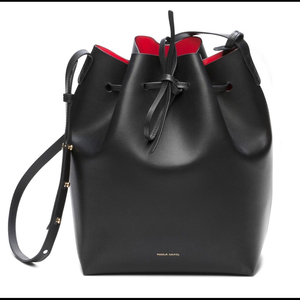 Mansur Gavriel Large Bucket Bag - Black (Flamma)